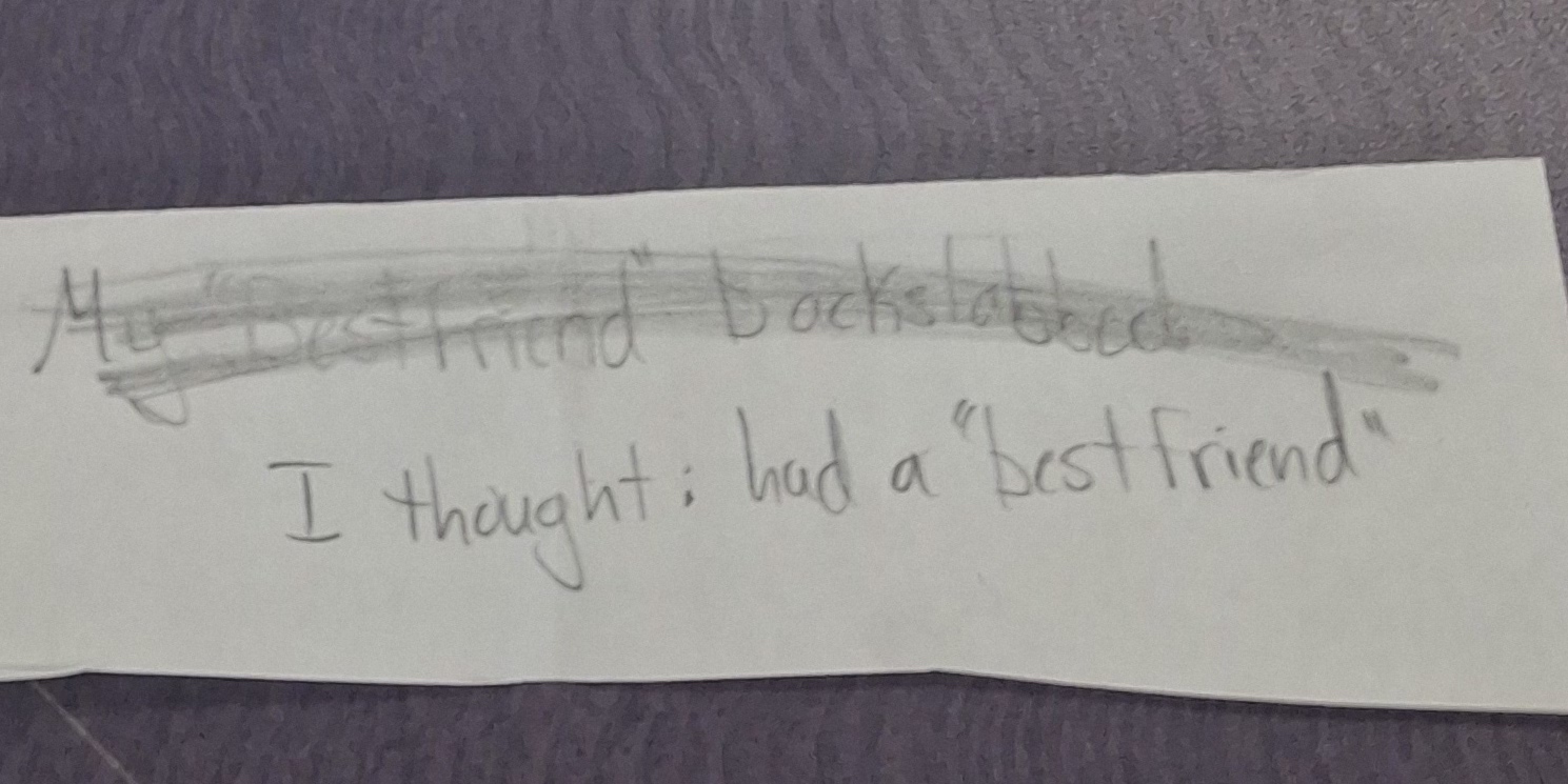 One-Sentence Stories from the middle schoolers at MMS